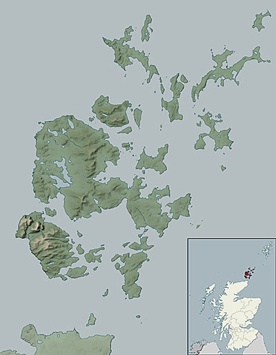 Map of Orkney